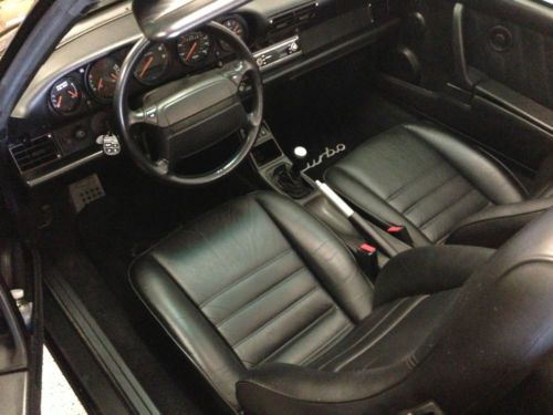 1991 Porsche 911 (964) Black Convertible Turbo One of a kind Certificate, image 6