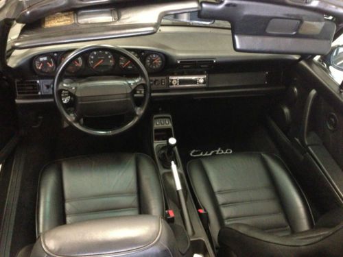1991 Porsche 911 (964) Black Convertible Turbo One of a kind Certificate, image 7