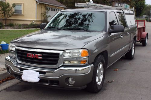 Gmc sierra 1500 with crew cab and work camper shell