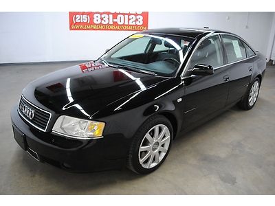 04 audi a6 quattro 2.7l biturbo s line blk/blk one owner no reserve