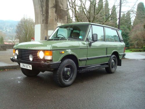 1973 range rover classic 2-door great truck-200tdi turbo diesel engine&amp; 5-speed