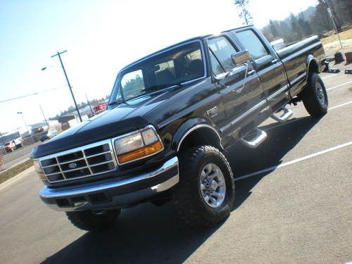 1997 ford f350 4x4  7.3 diesel crew cab 94k original mint no reserve !