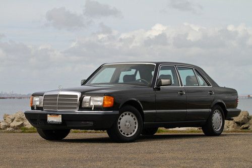 Stunning 1986 mercedes benz 300sdl 92k orig miles blk/blk calif car no reserve