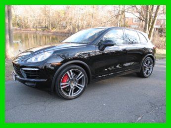 2011 turbo cpo black/black burmester 21" wheels lane change seat vents camera