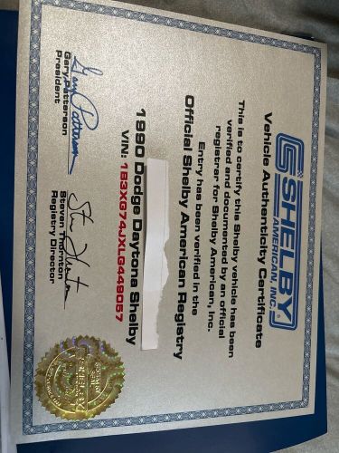 1990 Dodge Daytona SHELBY, US $2,500.00, image 9