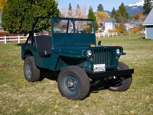 1947 cj-2a jeep - frame off restoration, excellent condition