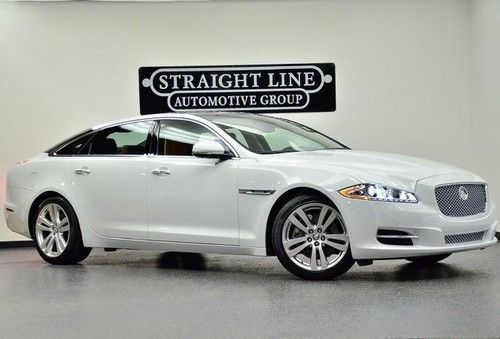 2012 jaguar xjl portfolio white low miles loaded navigation