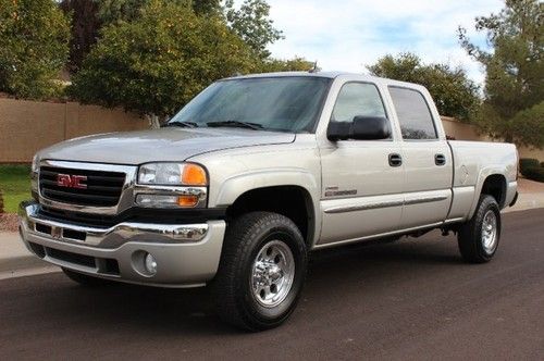 2005 sierra 2500 crew cab sle duramax 6.6 dsl extra clean! financing/trades az.