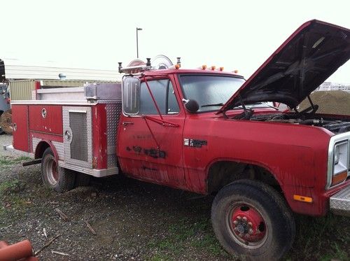 1982 dodge power wagon 4x4 fire truck