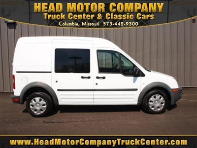 2010 ford transit connect  low miles gasoline automatic 114.6 side windows white