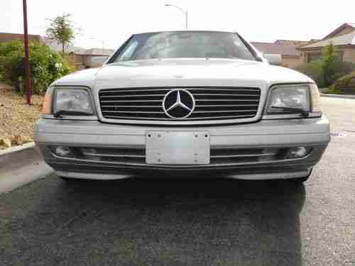 Mercedes benz sl500 (2) owner car very clean silver convertible w hard top ., image 10