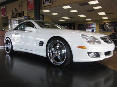 2007 mercedes benz sl550r white navigation