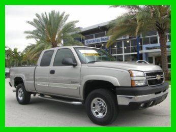 06 silver vortec 6l v8 2500-hd *tonneau cover *bose sound *chrome clad wheels*fl