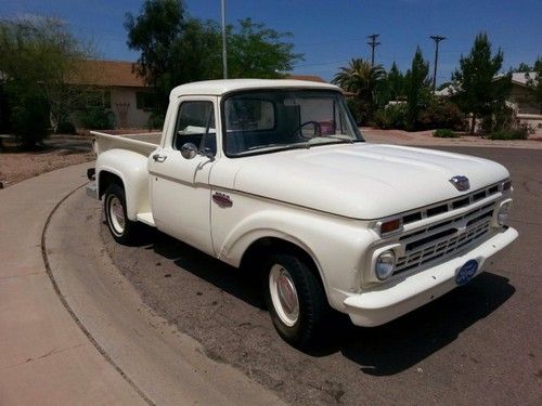 1966 f-100 stepside v/8 4 speed original arizona 100% rust free very original