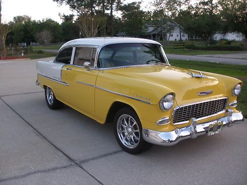 55 chevy bel air 2dr sedan  zz4 350 4 bolt beautiful car