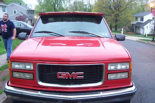 1995 c/k 2500 sierra red gmc high truck-great cond.new tires,stereo,speakers..