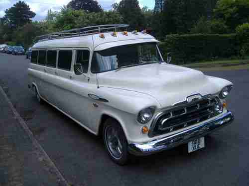 1957 (Chevy) Chevrolet Suburban Limo Limousine, US $36,000.00, image 3