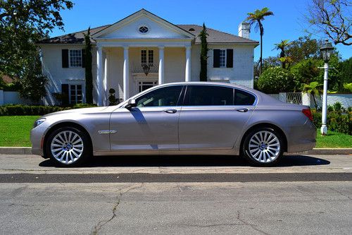 2009 bmw 750li twin turbo luxury performance sedan side view cam navi ac seats