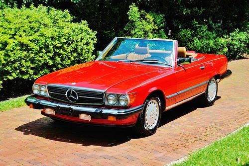 Pristine all original 1 owner 1989 mercedes sl560 convertible all books manuals