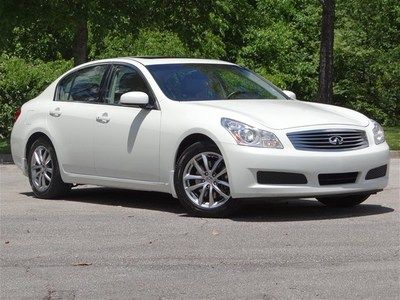 G35 white sport 3.5l v6 leather auto tan bose clean carfax sedan 4 door
