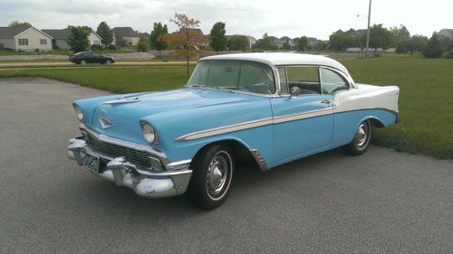 1956 chevrolet belair, original 265 v8 &amp;auto trans, 99% original and rust free