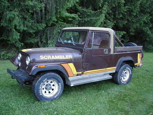 1981 jeep scrambler cj-8 6 cylinder automatic dana 300 cj8 clock tach power amc