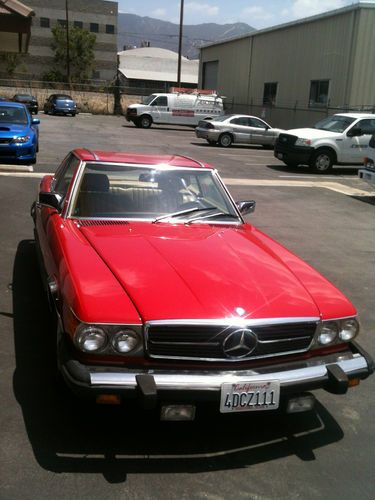 Mercedes benz 280sl hardtop convertible low miles red/tan interior fully loaded
