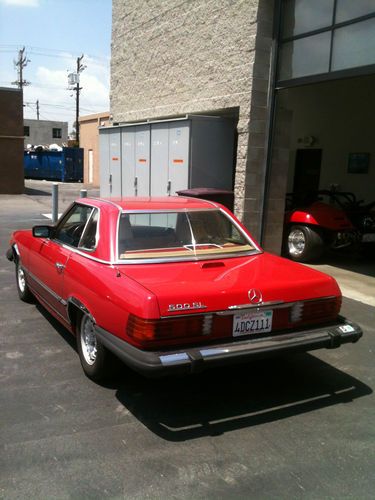 Mercedes Benz 280SL Hardtop Convertible Low MIles Red/Tan Interior Fully Loaded, US $12,500.00, image 3