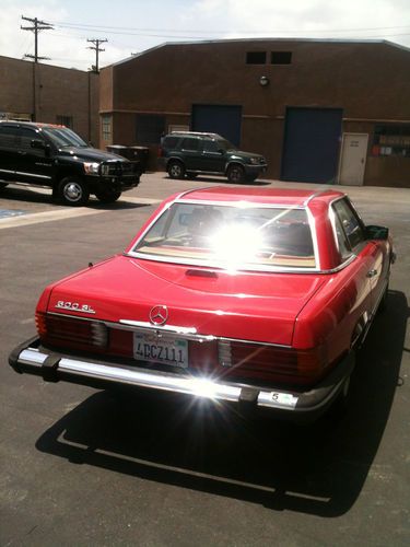 Mercedes Benz 280SL Hardtop Convertible Low MIles Red/Tan Interior Fully Loaded, US $12,500.00, image 4