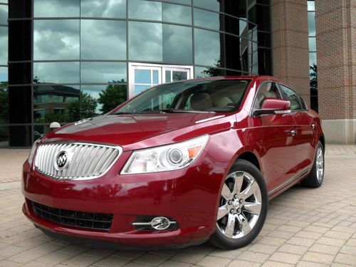 2010 buick lacrosse cxs heads up  moonroof chromes  push button start warranty