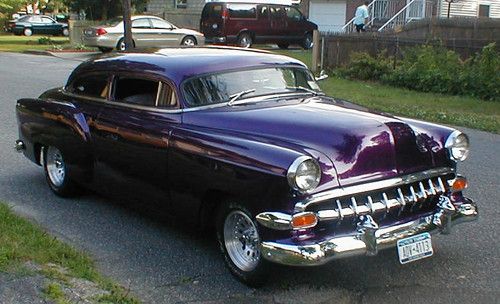 1954 chevy chopped custom lead  sled 54 chevrolet