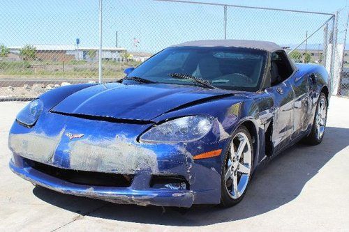 2006 chevrolet corvette convertible damaged salvage super low miles wont last!!