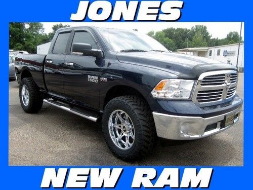 New 2013 ram 1500 4wd quad cab slt with lift kit msrp $45060 true blue pearl