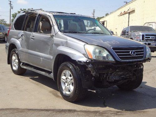 2005 lexus gx 470 sport utility damaged salvage low miles 4wd loaded wont last!!