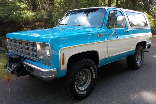 1977 chevy k5 blazer 4x4 cheyenne 80k actual miles 350 auto rust free no reserve