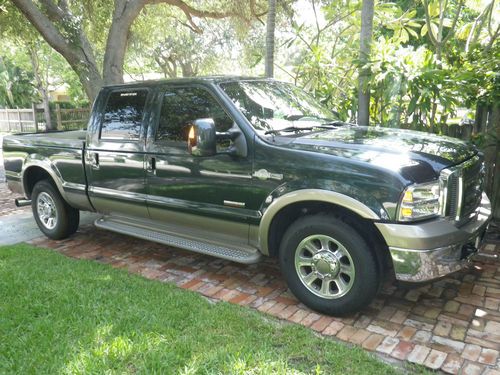 F250 king ranch diesel  2006 dark green w/beige ---like new-- only 36k miles!!!