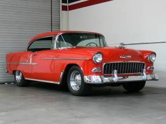Original 265 c.i. v8, auto trans, red, 55 chevy bel-air