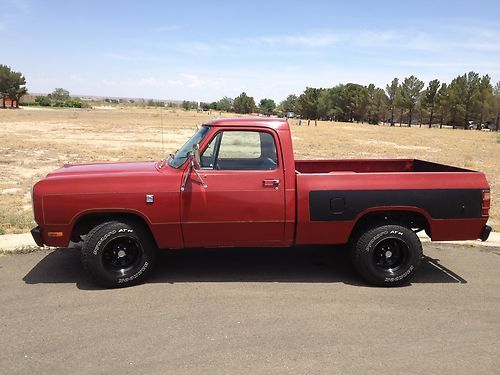 1982 dodge ram short wide no reserve