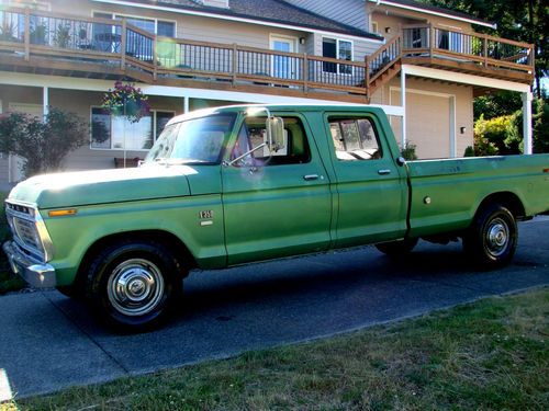 Classic crew cab ford f-350 cruiser harley hauler rat rod or show potential