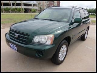 2002 toyota highlander/ limited/ v6/ auto/ cloth/ 2wd/ 1-owner