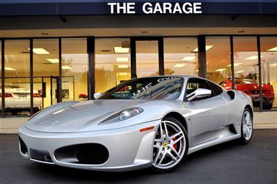 2005 ferrari f430 coupe f1 trans,argento silver/bordeaux,daytona seats,only 9k!!