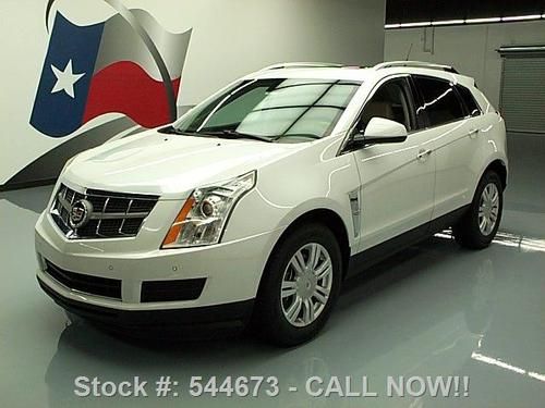 2010 cadillac srx lux pano sunroof nav rear cam dvd 50k texas direct auto