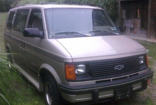 1993 chevy chevrolet astro ext conversion mini  passenger van v6 4.3l good