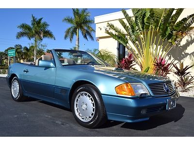 Sl500 sl 500 florida hardtop convertible low mileage leather carfax certified