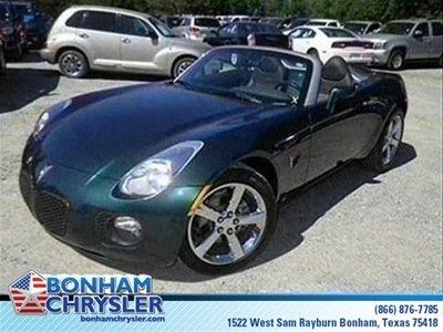 Gxp 2.0l green turbo convertible topless summer solstice metallic pedals leather