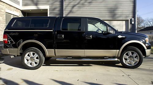 2006 ford f-150 king ranch crew cab pickup, black, 4-door, 5.4l triton v8 engine