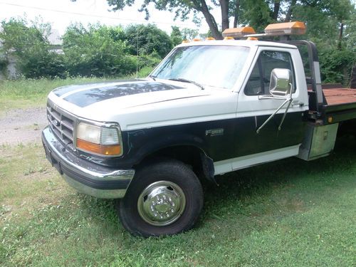 1997 ford super duty flatbed rollback 2 car carrier 7.3 turbo diesel