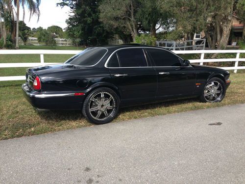 2004 jaguar xjr supercharged w/ 22 inch asanti wheels brembo/ black/black xj8