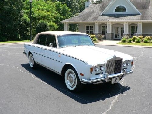 1972 rolls royce silver shadow gm converted brakes white tan whitewalls upgrades