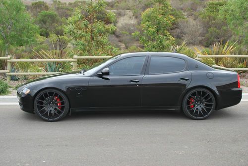 2009 maserati quattroporte gts 4.7l v8  "blacked out"  ferrari built engine